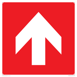 Up arrow (white on red background)